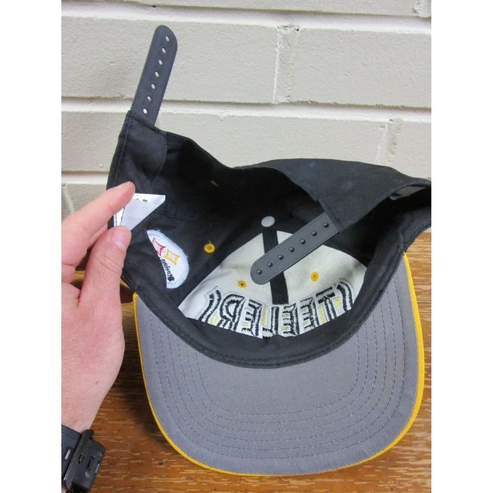 Vintage Pittsburgh Steelers Hat Lot Of 3‎ Snap Back Youth Sized 1990's Football